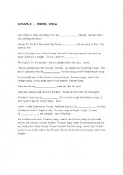 English Worksheet: forever young - alphaville