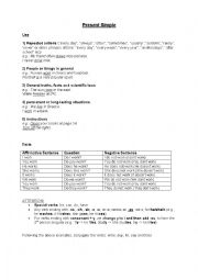 English Worksheet: Teaching Present Simple