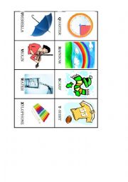 English Worksheet: ALPHABET MEMORY GAME