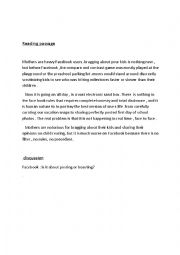 English Worksheet: social networks