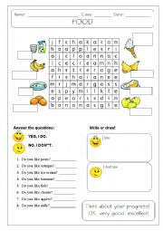 English Worksheet: FOOD, DO YOU LIKE?