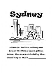 English Worksheet: Sydney