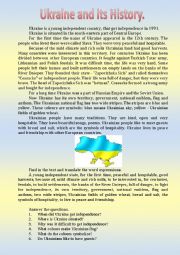 English Worksheet: UKRAINE