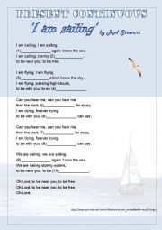 I am sailing by Rod Stewart - Listening activity and grammar