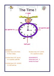 English Worksheet: this is  ahelpful worksheet about time