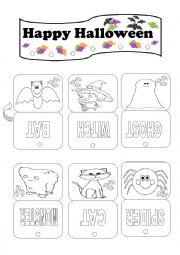 English Worksheet: Halloween mobile- Craft