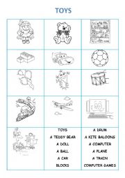 English Worksheet: Toys