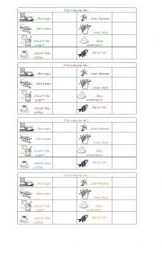 English Worksheet: Find someone who... (likes & dislikes: food)