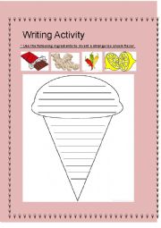 English Worksheet: writing activity 