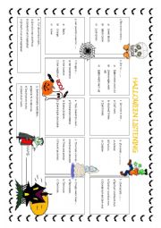 English Worksheet: Halloween listening