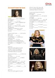 English Worksheet: ADELE 3rd Conditional