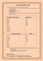 State and activity verbs