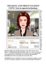 SPEAKING, USING TEXT-TO-SPEECH TECHNOLOGY: STUDENT PRESENTATION