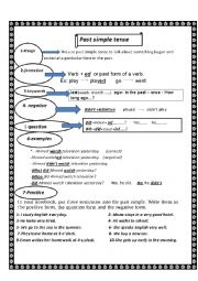English Worksheet: past simple