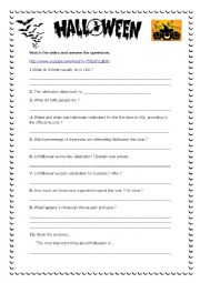 English Worksheet: Halloween in the USA