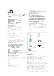 English Worksheet: Jessie J - Price tag SONG