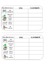 English Worksheet: How often do you...?