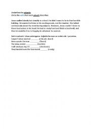 English Worksheet: Adverbs