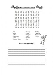 Halloween Word Search