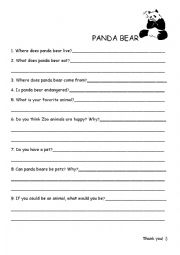 English Worksheet: Animals and their habitats