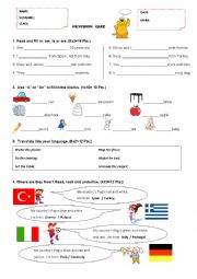 A revision worksheet :)