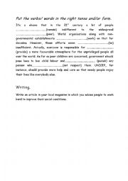 English Worksheet: Poverty