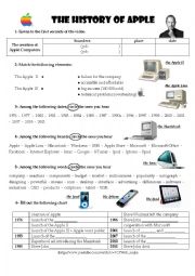 The History of Apple - Video/Listening Comprehension (key included)