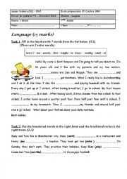 English Worksheet: Test 