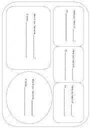 English Worksheet: Food Tray 