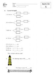 length and mass volume worksheet