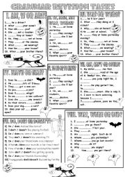 English Worksheet: Grammar REVISION paper. ELEMENTARY