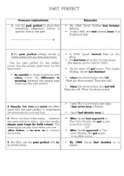 English Worksheet: past perfect