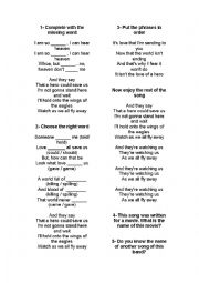 English Worksheet: Metallica