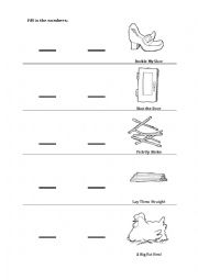 One Two Buckle My Shoe Worksheet