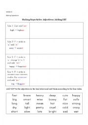 English Worksheet: superlative