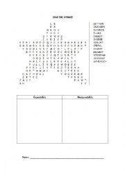 English Worksheet: crossword countables and uncountables