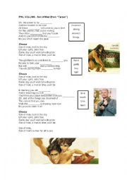 English Worksheet: Phil Collins - Son of Man (from Tarzan)