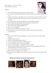 English Worksheet: Ghost Whisperer - 2x20 - The Collector - Ghost Halloween related conversation