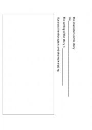 English Worksheet: Character and setting