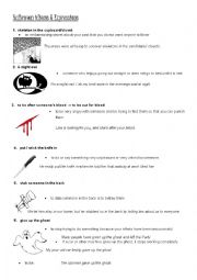 English Worksheet: Halloween Idioms and Expressions