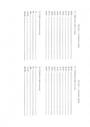 English Worksheet: Dates & Numbers Tiny test