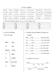 ordinal numbers