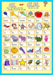 English Worksheet: A or AN