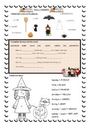 English Worksheet: HALLOWEEN