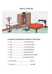 English Worksheet: There is, There are worksheet