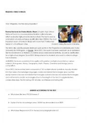 English Worksheet: ENEM IN BRAZIL 2013