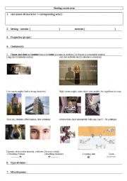 English Worksheet: camera angles