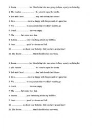 English Worksheet: Say and Tell