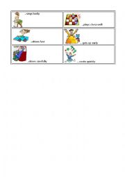 English Worksheet: Adverbs mingle