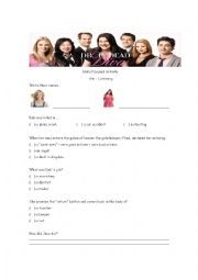 English Worksheet: Pilot Drop Dead Diva